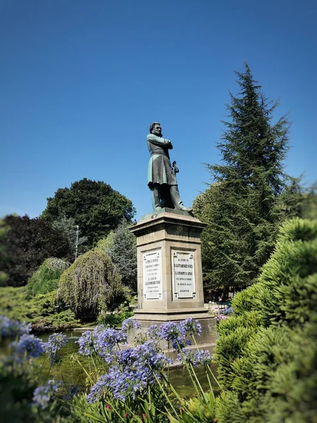 Vertical Shot Parque Alameda Santiago Spain — Stock Photo, Image