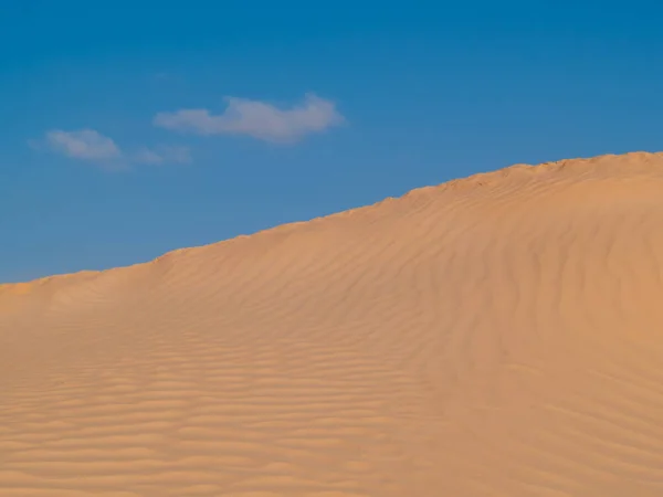 Sand Dunes Sahara Desert Blue Sky Douz Tunisia Africa — Stock Photo, Image