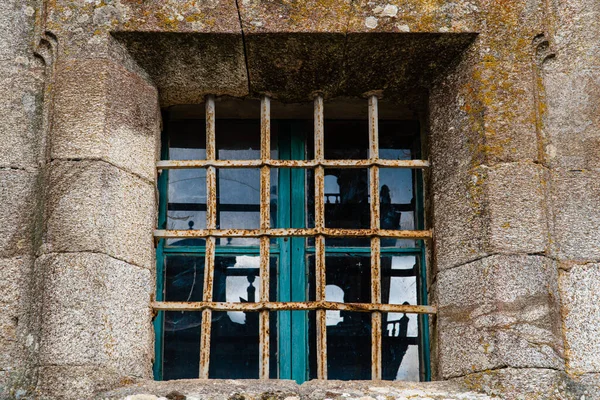 Fängelsefönstret Med Glas — Stockfoto