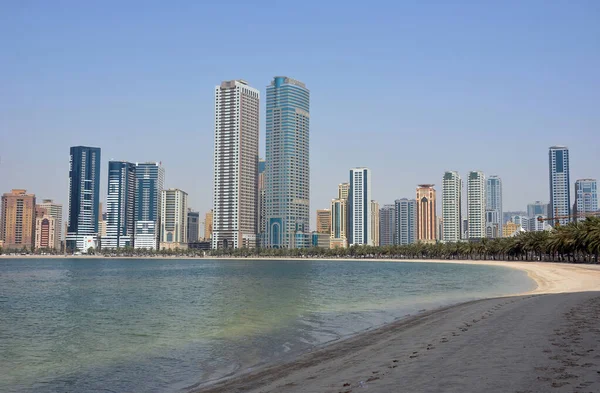 Sharjah United Arab Emirates Ιουν 2016 Θέα Στον Κόλπο Των — Φωτογραφία Αρχείου