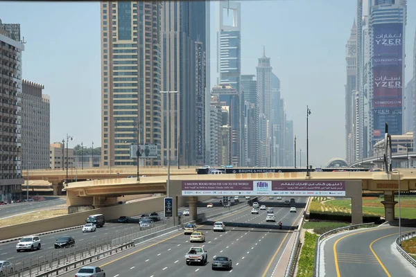 Dubai United Arab Emirates Jul 2016 View Sheikh Zayed Road — Stock Photo, Image