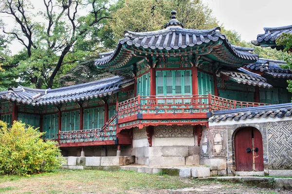 Ornate Traditional Korean Buildings Changdeokgung Royal Palace Seoul South Korea — Stock Photo, Image