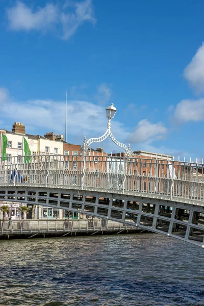 Dubl Irland Mar 2021 Fascinerande Utsikt Över Den Berömda Halfpenny — Stockfoto