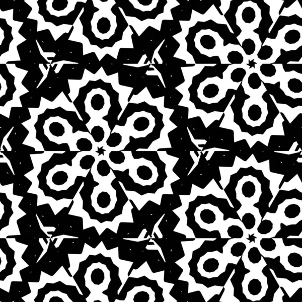 Graphic Illustration Black White Patterned Background Wallpapers — Stock Photo, Image