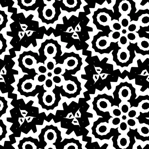 Graphic Illustration Black White Patterned Background Wallpapers — Stock Photo, Image