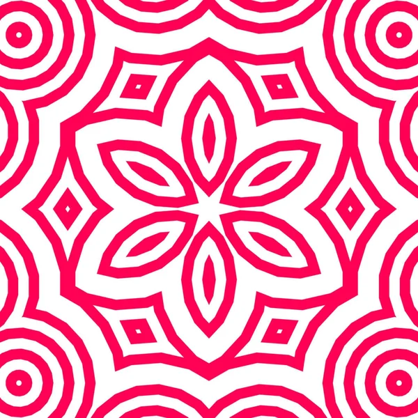 Eine Grafische Illustration Eines Rot Weiß Gemusterten Hintergrunds Für Tapeten — Stockfoto
