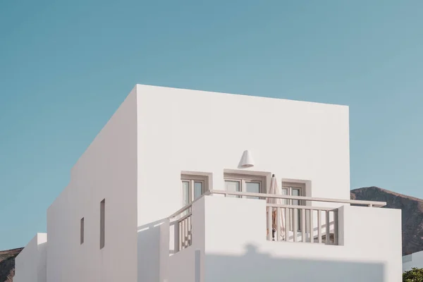 Santorini Griechenland Juli 2021 Ein Blick Auf Ein Weißes Kleines — Stockfoto