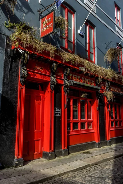 Dublín Irlanda Marzo 2021 Una Hermosa Vista Fachada Frontal Los — Foto de Stock