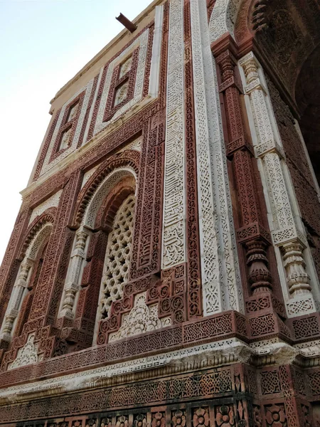 Tiro Vertical Alai Darwaza Luz Dia Nova Deli Índia — Fotografia de Stock