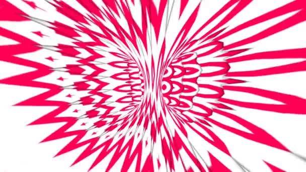 Abstract Kleurrijk Hypnotisch Symmetrisch Patroon — Stockvideo