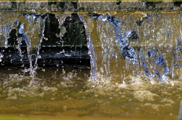 Primer Plano Flujo Agua Movimiento — Foto de Stock