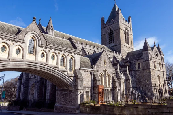 Dublin Irland Mar 2021 Dublin Irland Sidobild Kristus Church Cathedral — Stockfoto