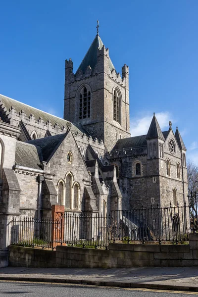 Dublin Irlanda Mar 2021 Dublin Irlanda Tiro Lateral Catedral Igreja — Fotografia de Stock