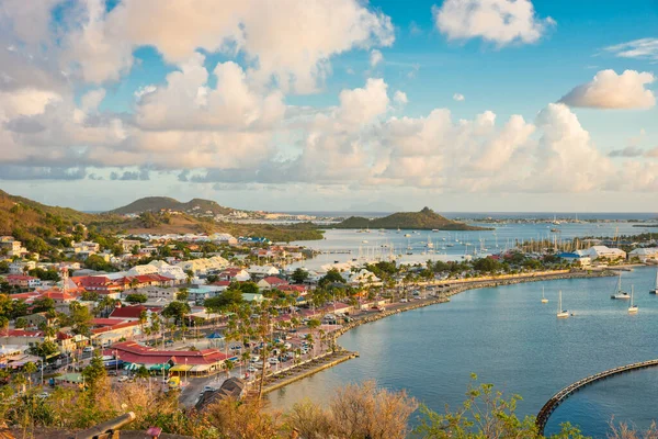 Bird Eye View Caribbean Island Daylight Stock Picture