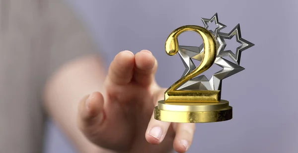 Rendering 2Nd Award Prize — Stock Photo, Image