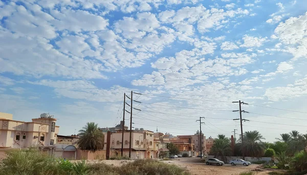 Hofuf Hasa Saudi Arabia Sep 2021 View Buildings Power Lines — 图库照片