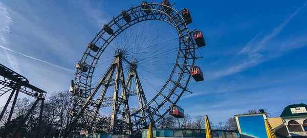 Viena Austria Diciembre 2019 Gran Rueda Ferris Vienesa Viena Austria —  Fotos de Stock