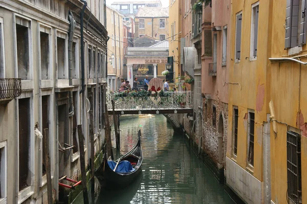 Venice Talya Haziran 2011 Talya Venedik Turistik Kanalları Gondolları Tarihi — Stok fotoğraf