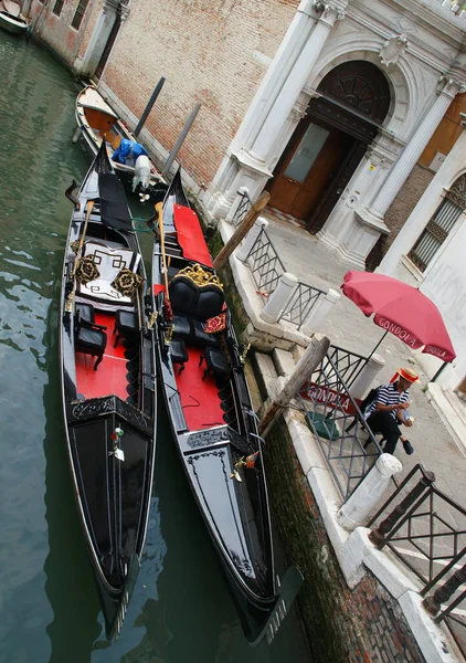 Venedig Italien Juli 2011 Die Italienischen Sehenswürdigkeiten Venedig Kanäle Gondeln — Stockfoto