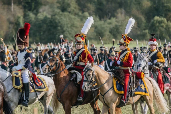 Borodino Rusia Sep 2018 Recreación Batalla Borodino Rusia — Foto de Stock