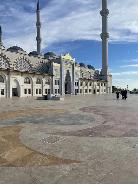Een Verticale Opname Van Camlica Moskee Istanbul Turkije Bij Daglicht — Stockfoto