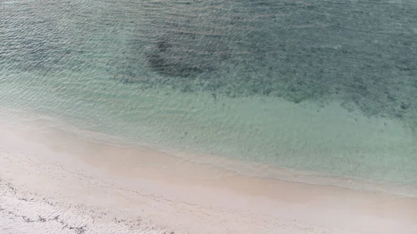 Una Bella Spiaggia Sabbia Mattino — Foto Stock