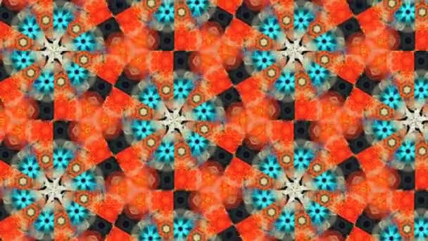 Абстрактный Красочный Узор Движение Калейдоскопа — стоковое видео