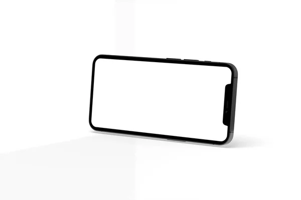 Illustration Eines Leeren Smartphones Isoliert Auf Weißem Hintergrund — Stockfoto