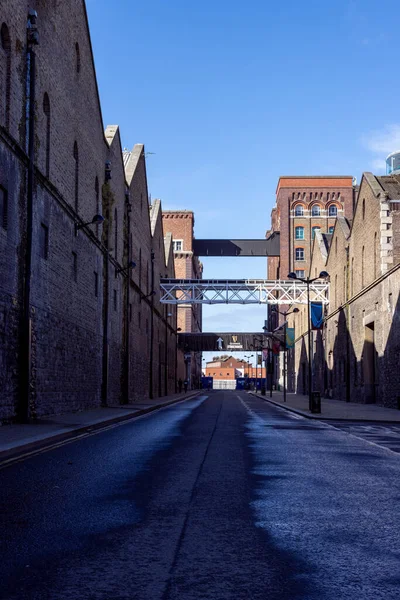 Dublin Irsko Března 2021 Irsko Dublin Výhled Úzkou Uličku Poblíž — Stock fotografie