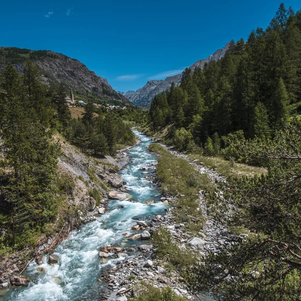 Valle Del Río Ubaye Ubaye Los Alpes — Foto de Stock
