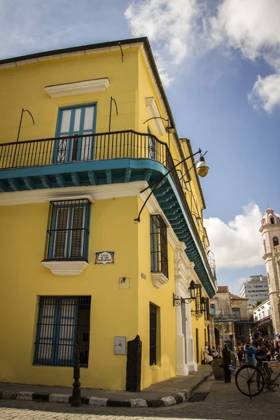 Budynki Pod Niebem Kubie — Zdjęcie stockowe