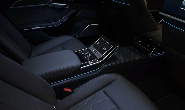 Ingolstadt Sep 2021 Audi Long Luxurious Comfortable Modern Car Interior — 스톡 사진