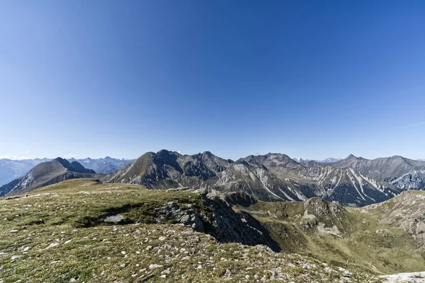 Paysage Naturel Hautes Terres Sous Ciel Lumineux Monte Catino Alpes — Photo