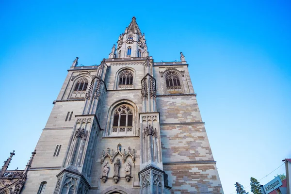Den Blå Himlen Över Katedralen Konstanz Tyskland — Stockfoto