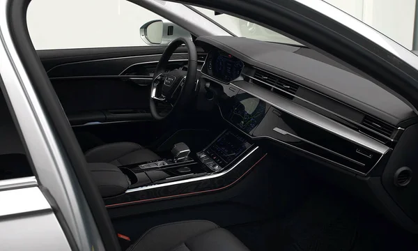 Ingolstadt Alemanha Setembro 2021 Audi Long Luxuoso Confortável Moderno Interior — Fotografia de Stock