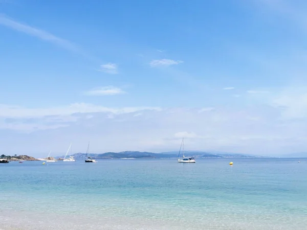 Una Playa Las Islas Cies España — Foto de Stock