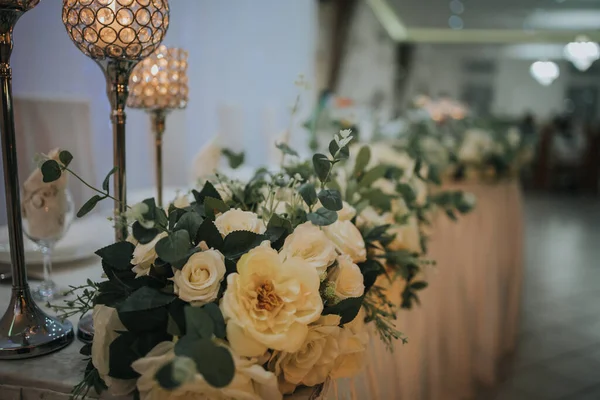 Decorações Casamento Luminárias Relâmpago Mesa — Fotografia de Stock