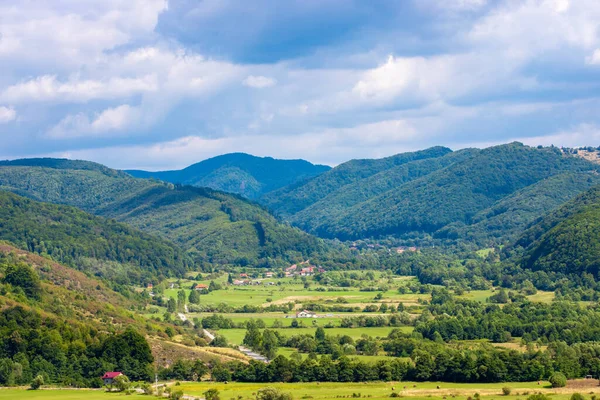 루마니아의 트란실바니아 마을의 아름다운 — 스톡 사진