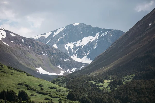 Hermoso Tiro Montañas Con Picos Nevados Alaska — Foto de Stock