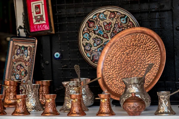 Una Hermosa Vista Del Conjunto Vajilla Vintage Tradicional — Foto de Stock