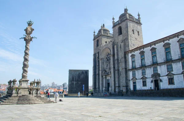 Una Hermosa Vista Famosa Catedral Oporto Oporto Portugal — Foto de Stock