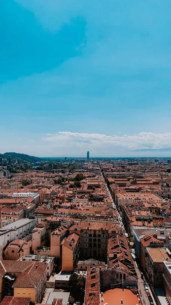 Вертикальний Кадр Чудового Пейзажу Турині Італія — стокове фото