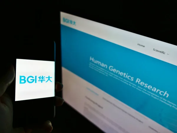 Stuttgart Germany Şubat 2021 Çinli Genom Dizileme Şirketi Bgi Group — Stok fotoğraf