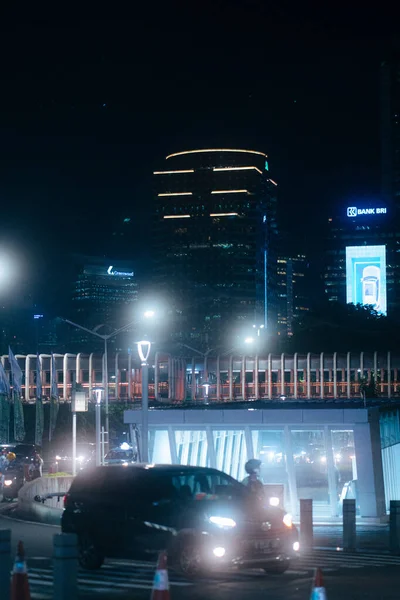 Jakarta Indonesien Juli 2021 Ein Wolkenkratzer Jakarta Indonesien Scbd Finanzviertel — Stockfoto