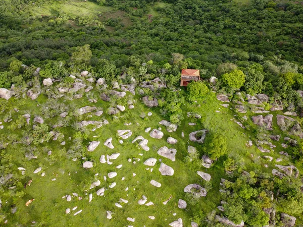 Die Steine Auf Dem Feld — Stockfoto