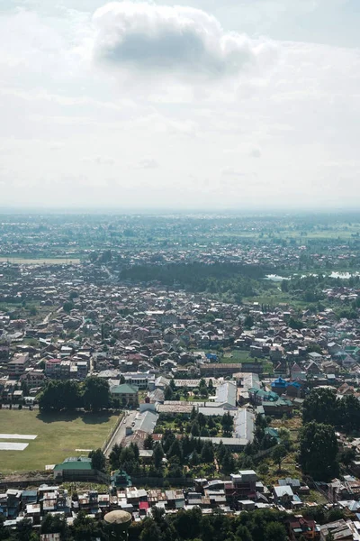 Vertical Shot Beautiful Aerial View Srinagar Hari Parbat India — Stock Photo, Image