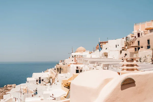 Будівлі Санторіні Одного Островів Кіклад Греції — стокове фото