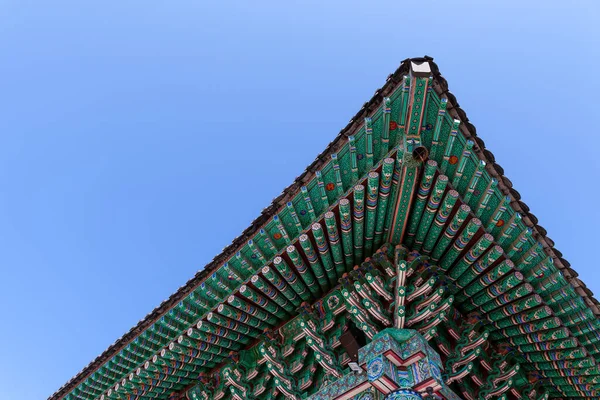 Haeinsa Templom Tetőszögének Részletei — Stock Fotó
