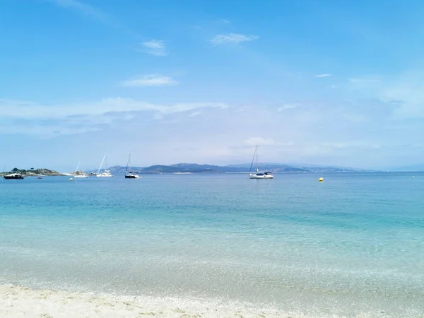 Una Playa Las Islas Cies España — Foto de Stock