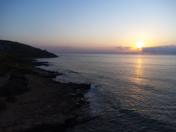 地中海上空美丽的日出 — 图库照片